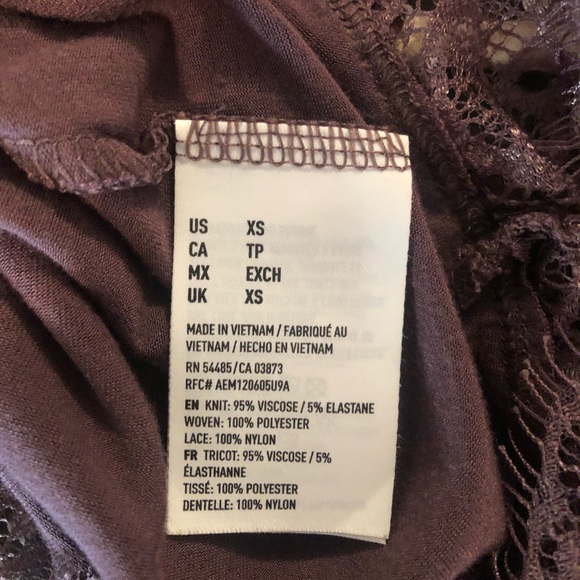 American Eagle Purple Lace-Bottom Camisole - Picture 6 of 6